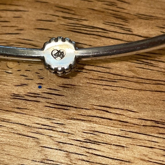 Vintage Brighton Silver CZ Bangle - Picture 3 of 3